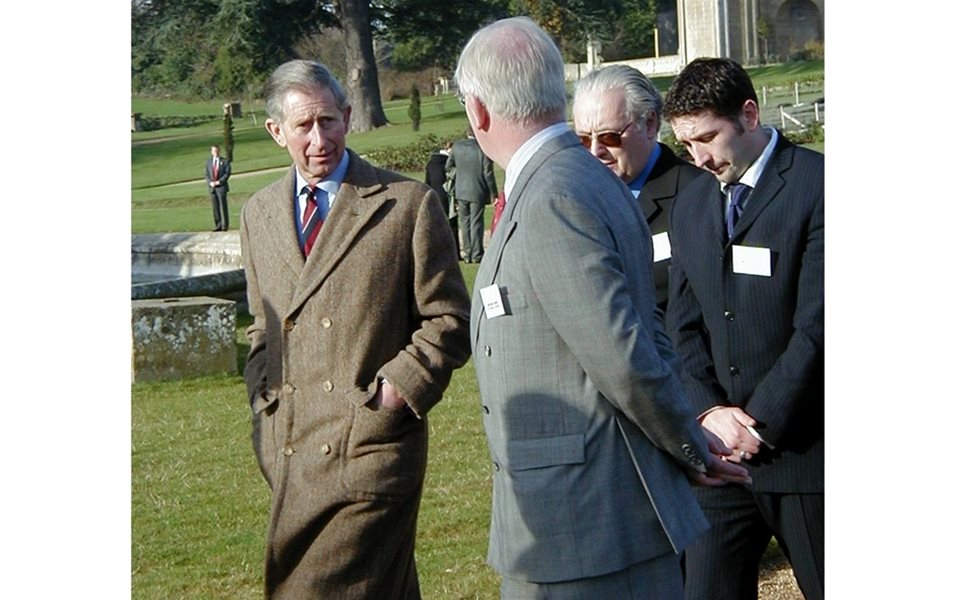 Prince Charles officially opening the restored fountain