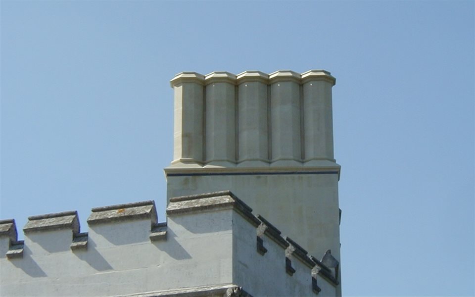 Little Gaddesden Lodge new chimneys