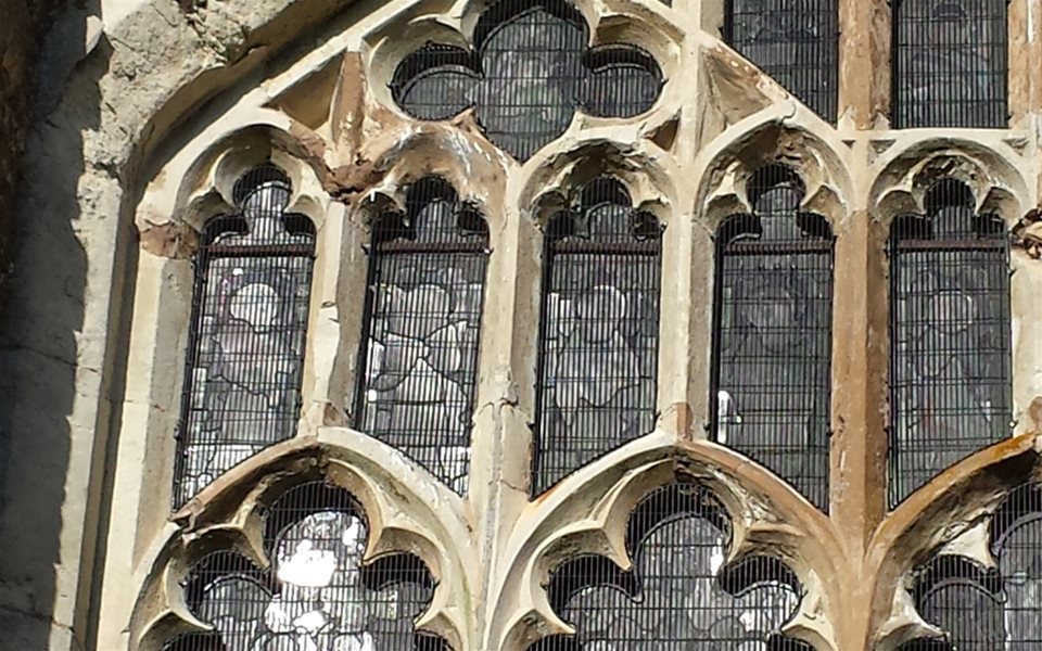 Colmworth church - east window before