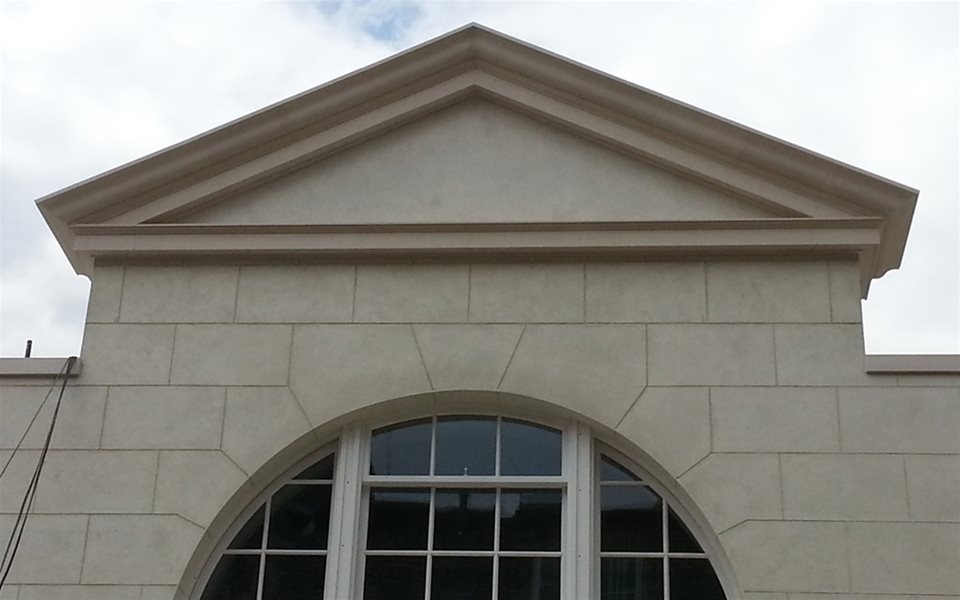 New stonework on private residence