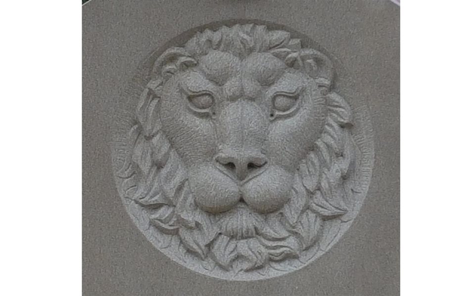 Aslan memorial - stone carving complete