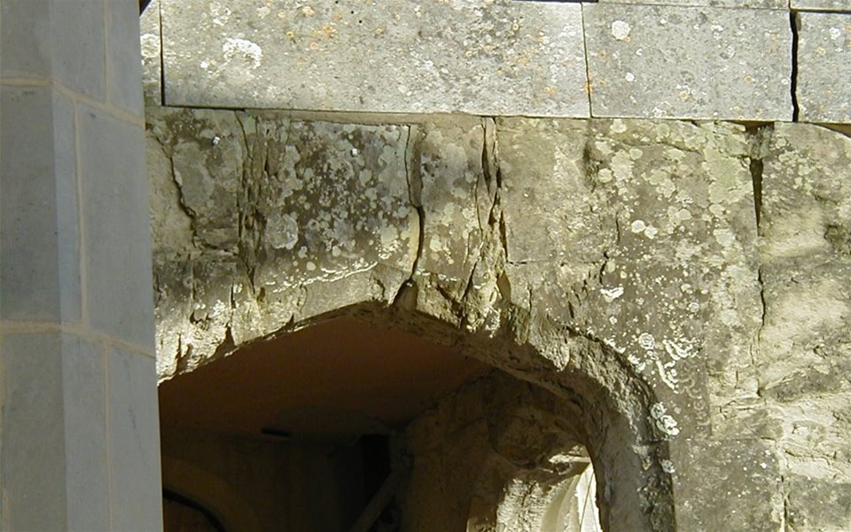 original stonework badly eroded