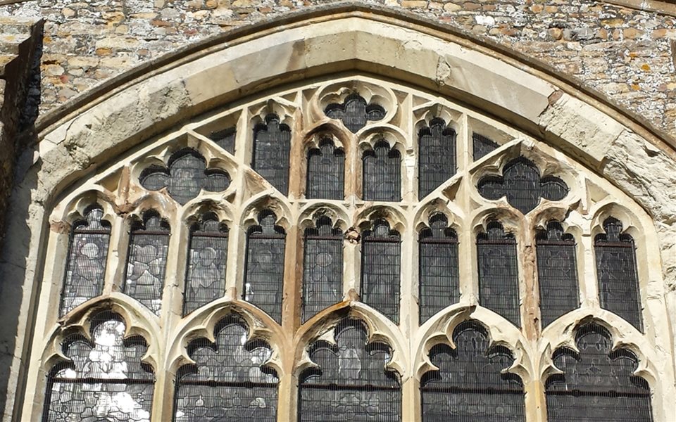 Colmworth Church - east window before