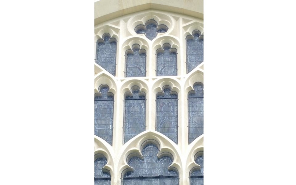 Colmworth Church - east window after